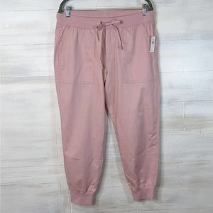 Gap Dusty Pink Womens Jogger Pull Up Pants with Elastic Size L NWT